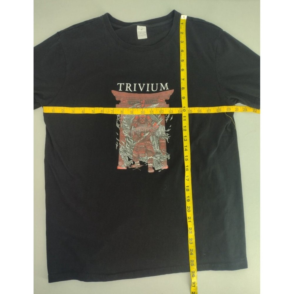 Trivium Shogun Samurai Graphic Heavy Metal Rock Band Red & Black T-Shirt Mens M - Picture 5 of 5